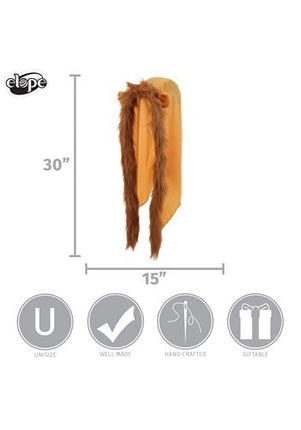 Lion Furry Plush Hood- measurements