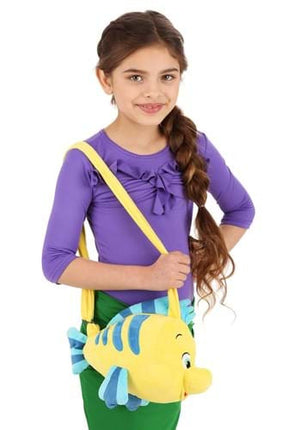 The Little Mermaid- Flounder Costume Companion Bag- worn by child model