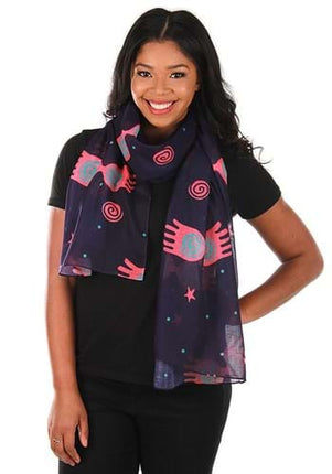 Harry Potter- Luna Lovegood Spectrespecs Lightweight Scarf- worn by adult model 2