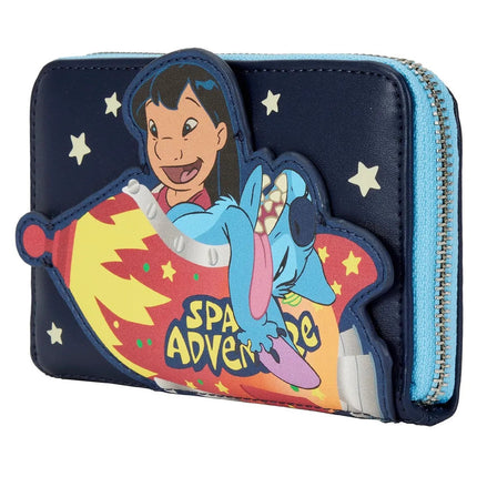 Lilo And Stitch Space Adventure Glow In The Dark Wallet- side view