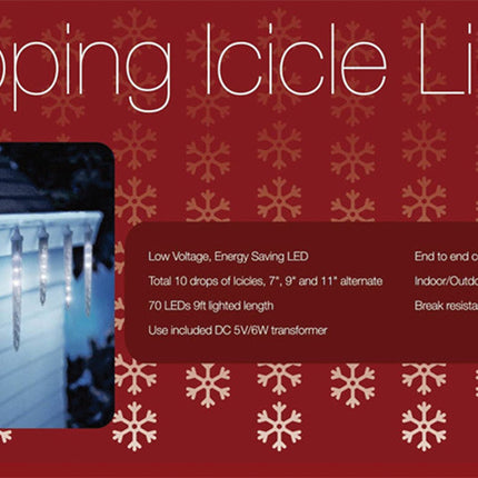 HOLIDAY LIGHTS 10 DRIPPING LED