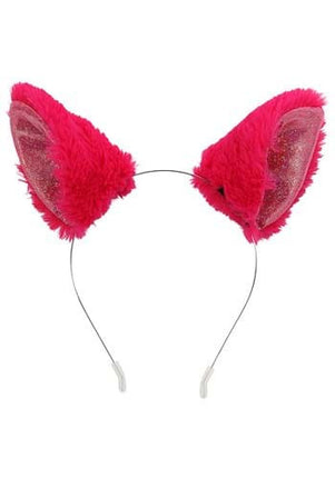 Magenta Anime Cat Ears Headband