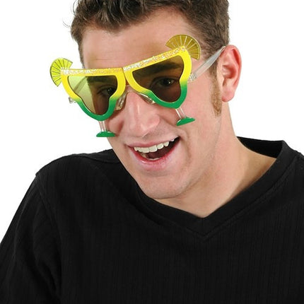 Yellow & Green Margarita Glasses- worn by model
