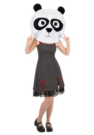 Panda MASKot Head- worn by female model