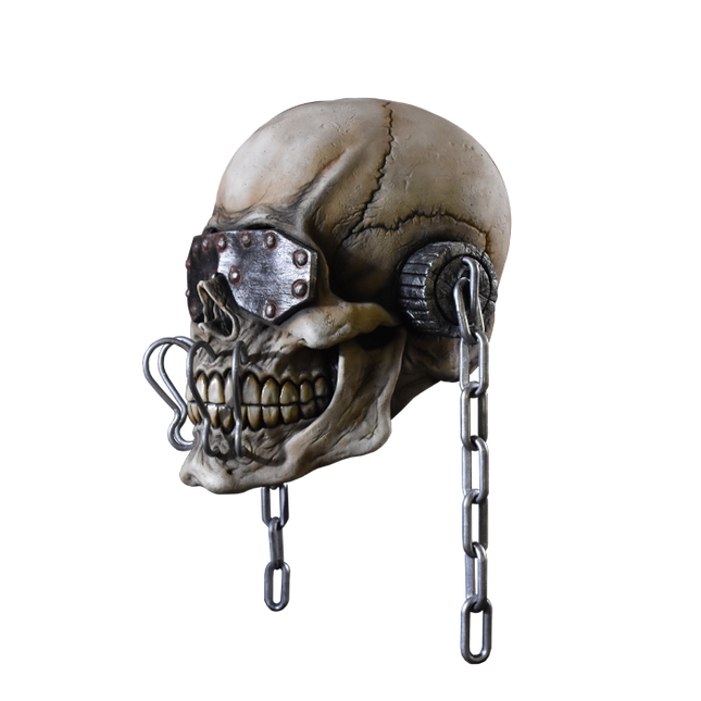 Left-side view of Vic Rattlehead Mask