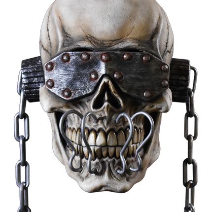 Front view of Vic Rattlehead Mask
