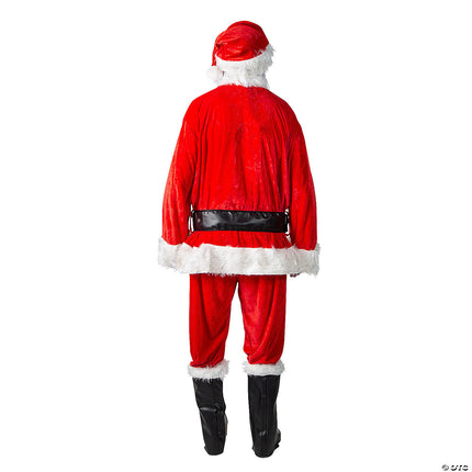 Complete Velour Santa Suit Costume- back view