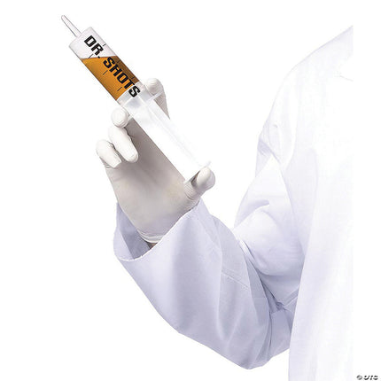 Dr. Shots Costume- syringe up close