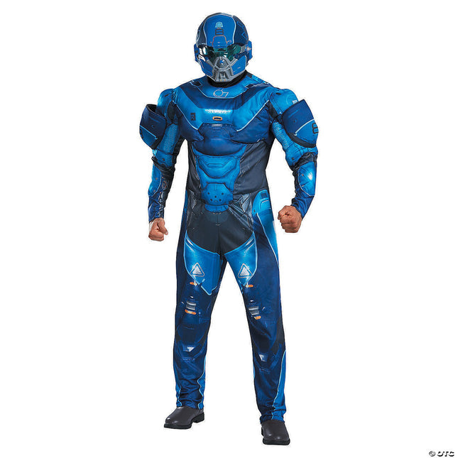 Deluxe Halo Blue Spartan Plus Costume