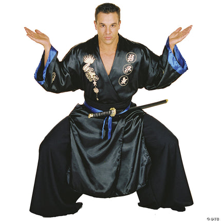 Men's Black Samurai Costume- posed