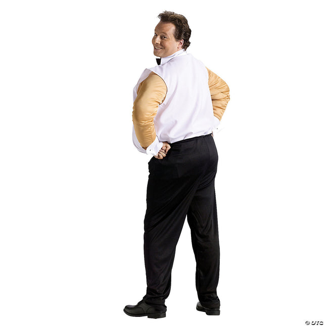 Men's Fat Stripper Costume- back view