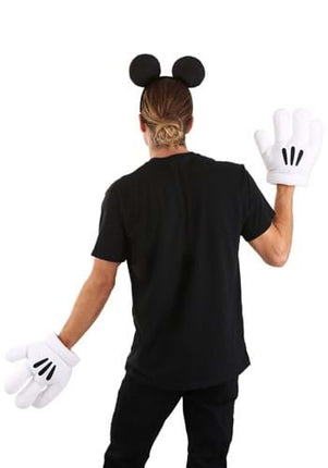 Mickey Ears Headband & Gloves Kit- worn by male model back view