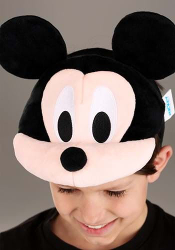 Disney- Plush Mickey Mouse Headband- worn by model top view