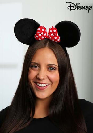 Disney Minnie Mouse Ears Headband- worn by adult model