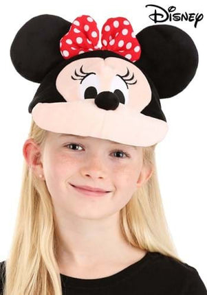 Disney- Minnie Mouse Plush Headband- worn by model front view