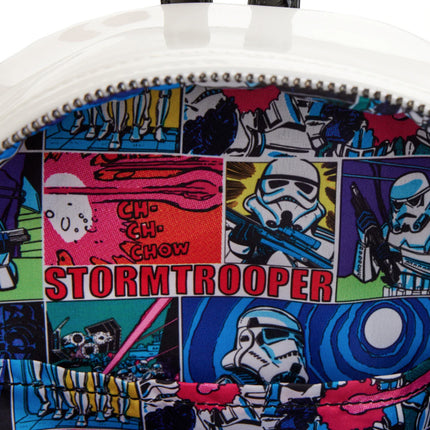Star Wars Stormtrooper Lenticular Mini Backpack- inside lining print
