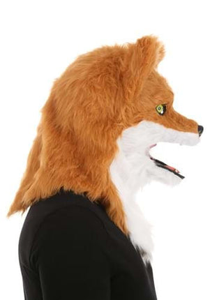 Fox Mouth Mover Mask- side view open mouth