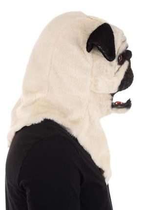 Pug Mouth Mover Mask- side view mouth open