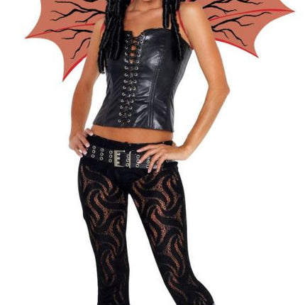 DEMONETTE WINGS RED W/BLACK VEINS