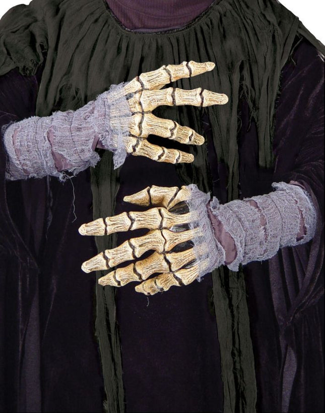 Latex Bone Gloves with Gauze