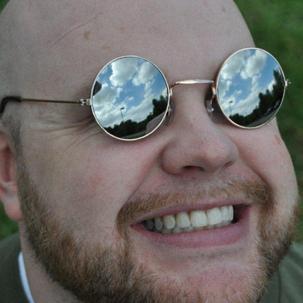 Round Mirror Lens Glasses