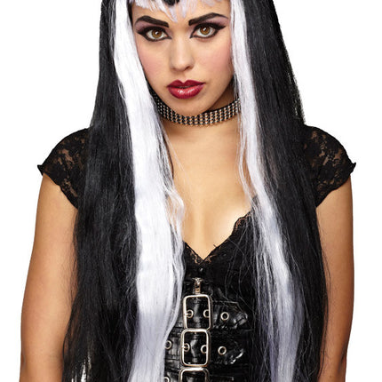 UNDERTONE VAMP WIG BLACK/WHITE