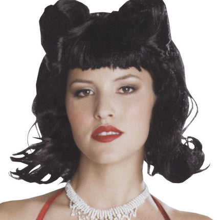 WIG RETRO TWIST BLACK