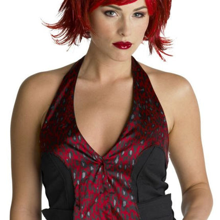 RAZOR PIXIE WIG BURGUNDY/RED