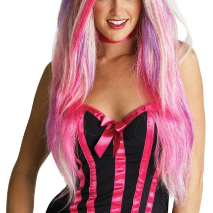 REBEL WITCH WIG BLONDE/PUR/PK