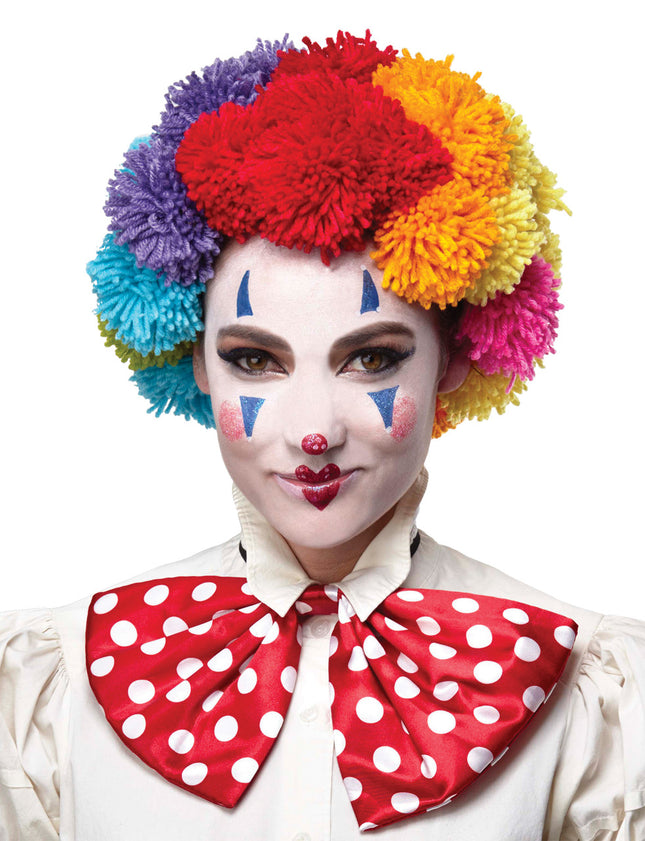 Rainbow Pompom Wig