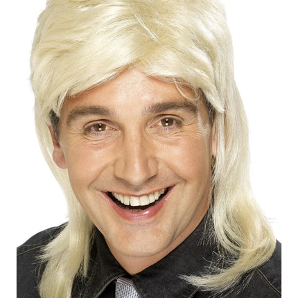 BLONDE MULLET WIG