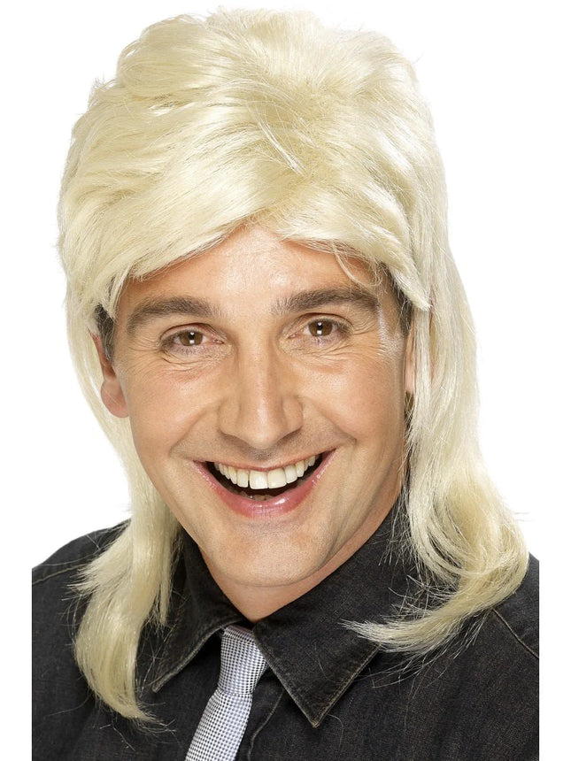 BLONDE MULLET WIG