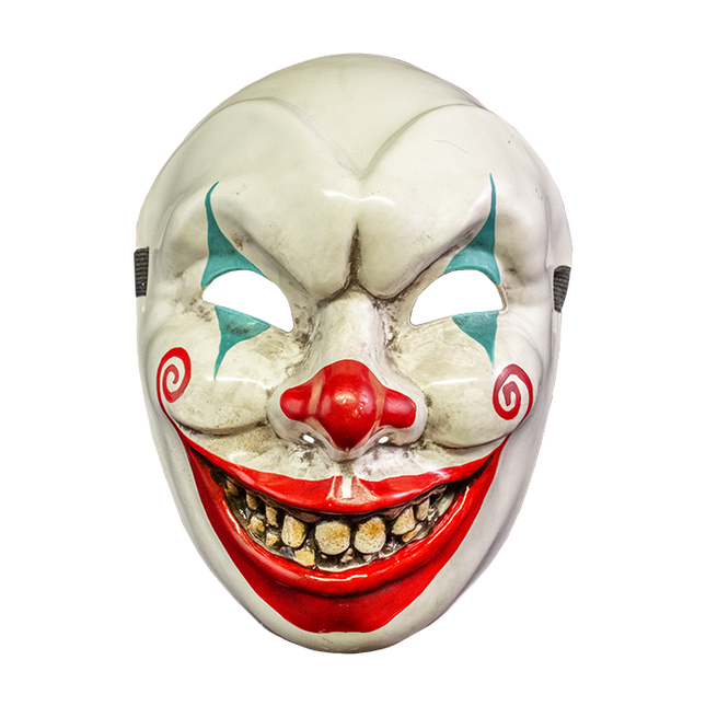 Front view of Gnarly the Clown Mask