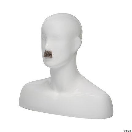 Men's Toothbrush Mustaches- dark brown, left angled view