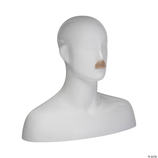 Men's Toothbrush Mustaches- brown grey, right angled view