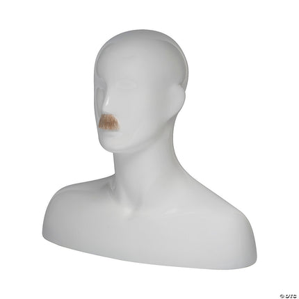 Men's Toothbrush Mustaches- brown grey, left angled view