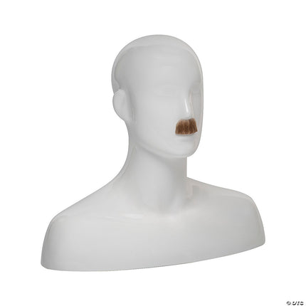 Men's Toothbrush Mustaches- light brown, right angled view