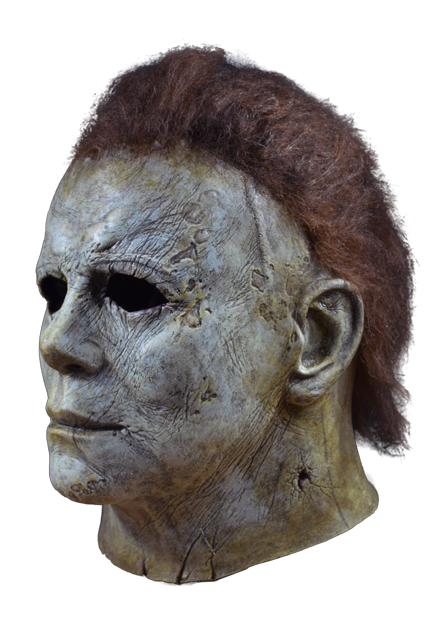 Left-side view of Michael Myers Deluxe Mask