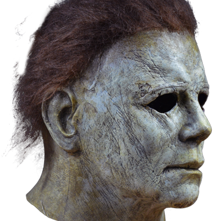 Right-side view of Michael Myers Deluxe Mask
