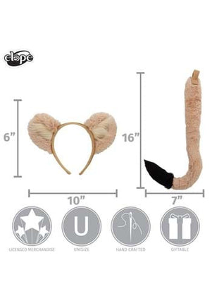 The Lion King- Nala Ears & Tail- measurements