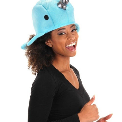Narwhal Quirky Kawaii Hat- worn by adult model
