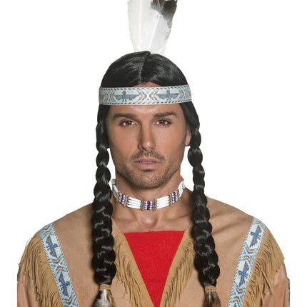 Native American Inspired Wig with Plaits