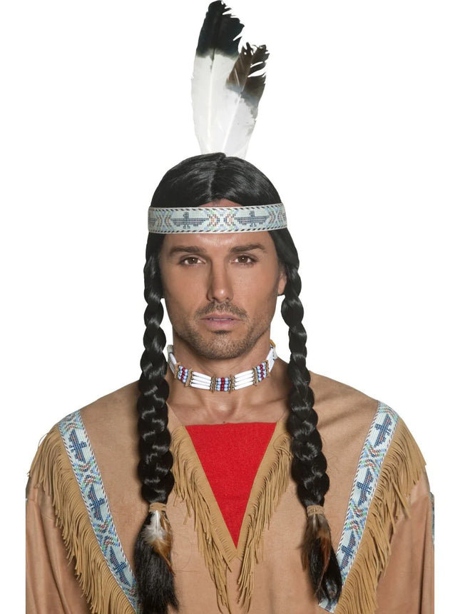 Native American Inspired Wig with Plaits