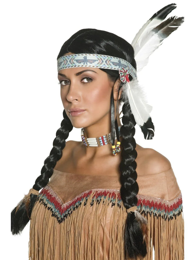 Native American Inspired Wig with Plaits