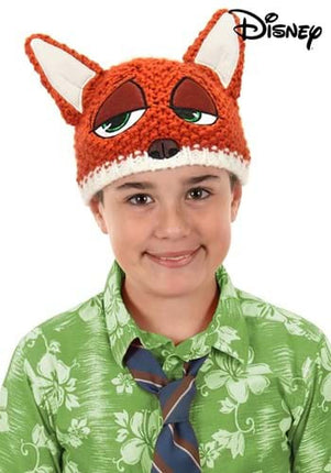 Zootopia- Nick Wilde Knit Beanie- worn by model