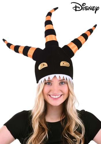 Nightmare Before Christmas- Harlequin Demon Plush Hat- worn by adult female model