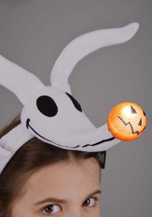 Nightmare Before Christmas- Zero Headband & Collar Set- headband glowing up close