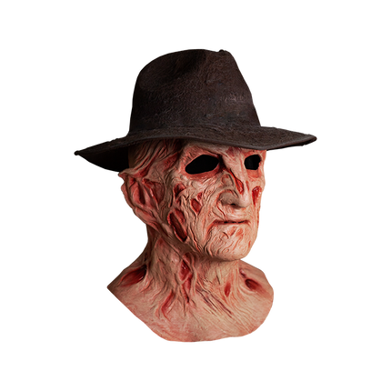 A NIGHTMARE ON ELM STREET 4: THE DREAM MASTER - DELUXE FREDDY KRUEGER MASK WITH FEDORA HAT right