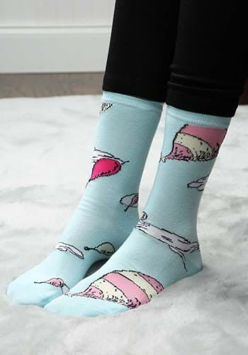 Dr. Seuss- Oh the Places You'll Go! Crew Socks- worn by model