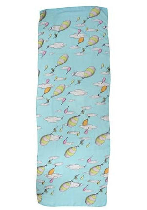 Dr. Seuss- Oh the Places You'll Go! Lightweight Scarf- laid out flat